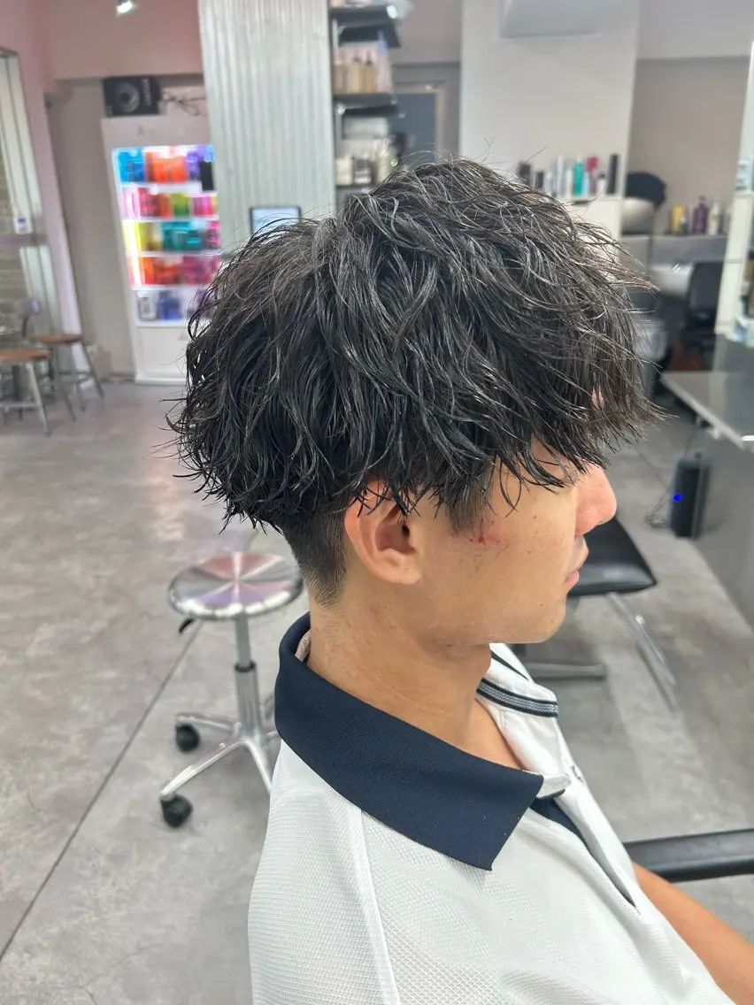 ショート カラー パーマ メンズ キッズ カット パーマ パーマ支持率No.1 ❤️🔥安成弾のヘアスタイル