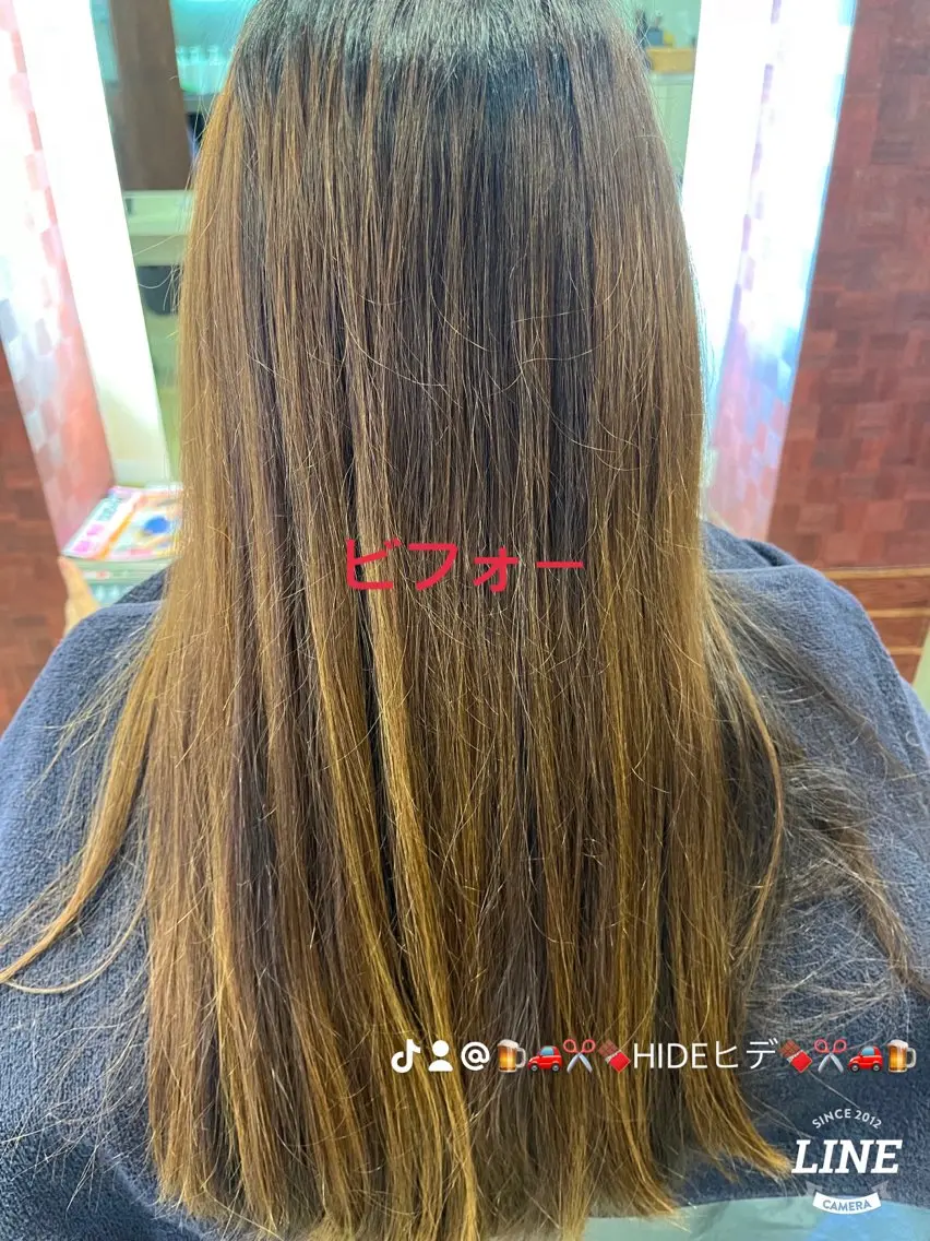 セミロング カラー 織田 英之のヘアスタイル
