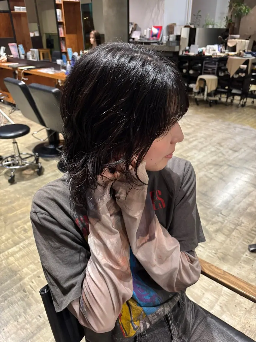 パーマ 🐈アヤノ/レイヤー /ハッシュカット🐈のヘアスタイル