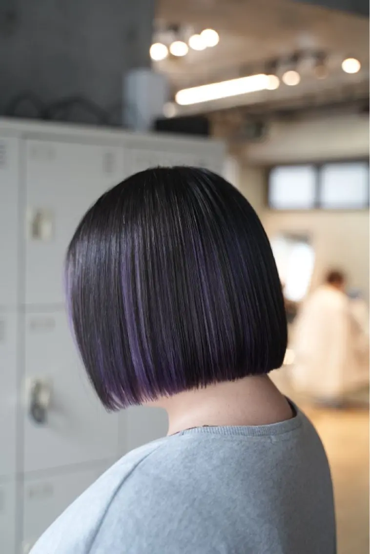 カラー インナーカラー ウルフ/レイヤー/ ブリーチカラーのヘアスタイル