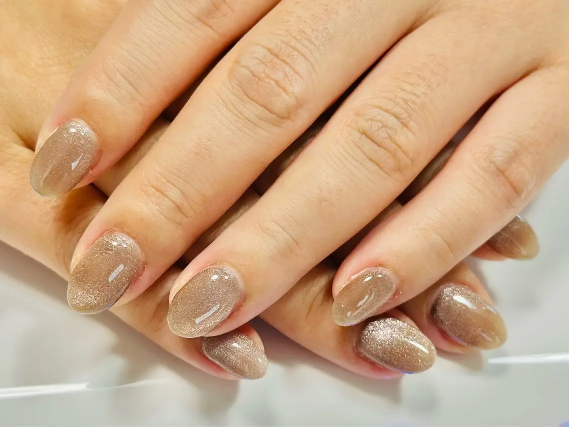 ネイル マグネットネイル ワンカラーネイル nailsalon oluoluのネイルデザイン