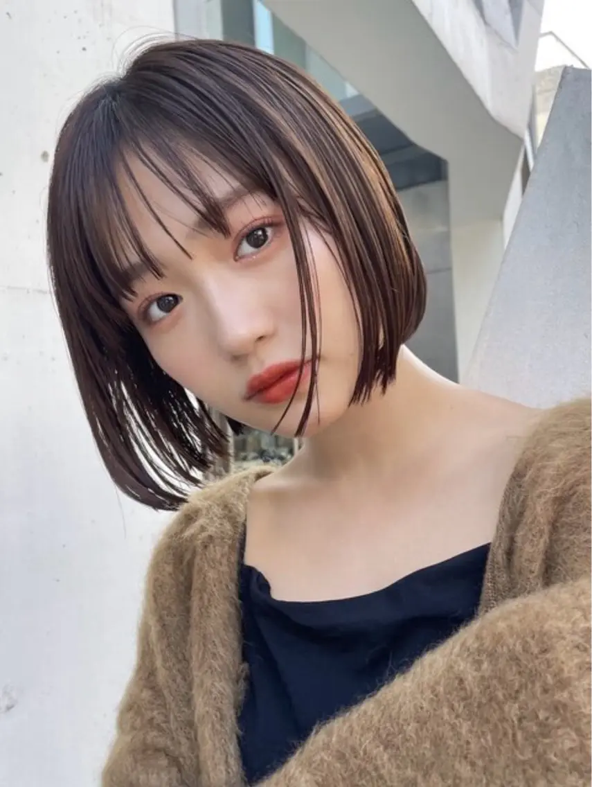 ミディアム 縮毛矯正 カット 縮毛矯正 菅野 智敬のヘアスタイル
