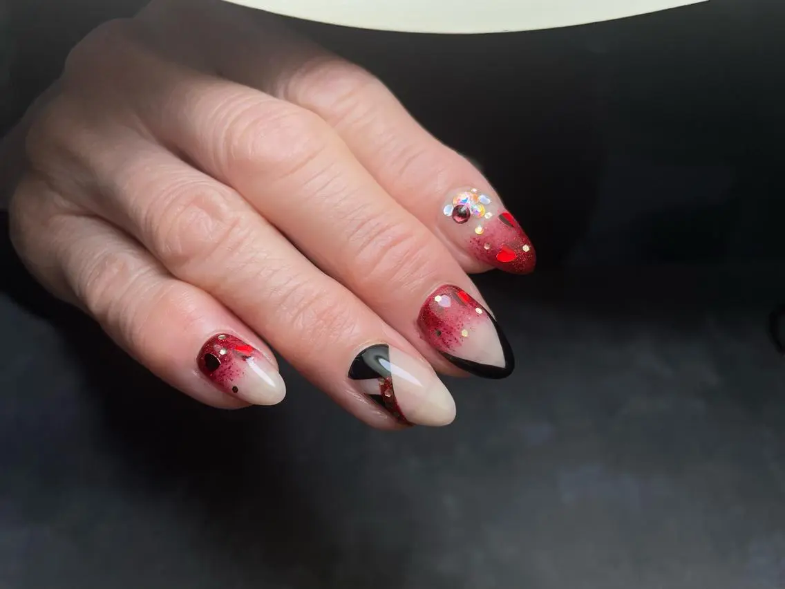ネイル ハンドネイル Salonde nail 椿のネイルデザイン