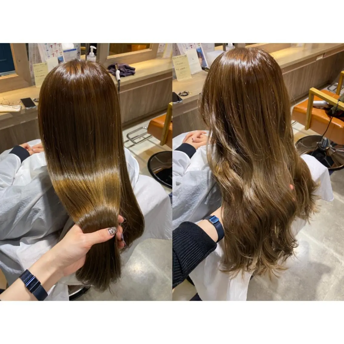 カラー ベージュカラー カット ヘアカラー トリートメント 🩵盛れる顔周りヘア EMI🩵のヘアスタイル