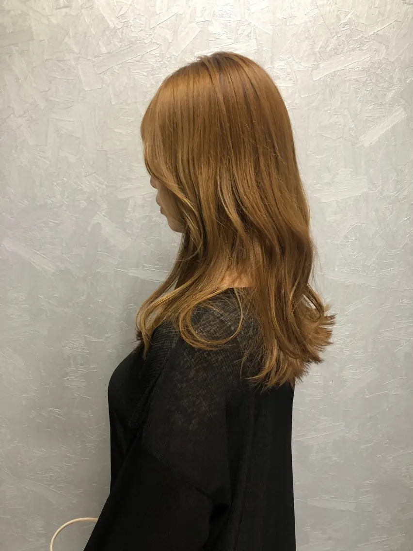 ロング 顔周りカット 韓国風ヘア レイヤーカット カット トリートメント 所渉/韓国レイヤー /ウルフカットのヘアスタイル