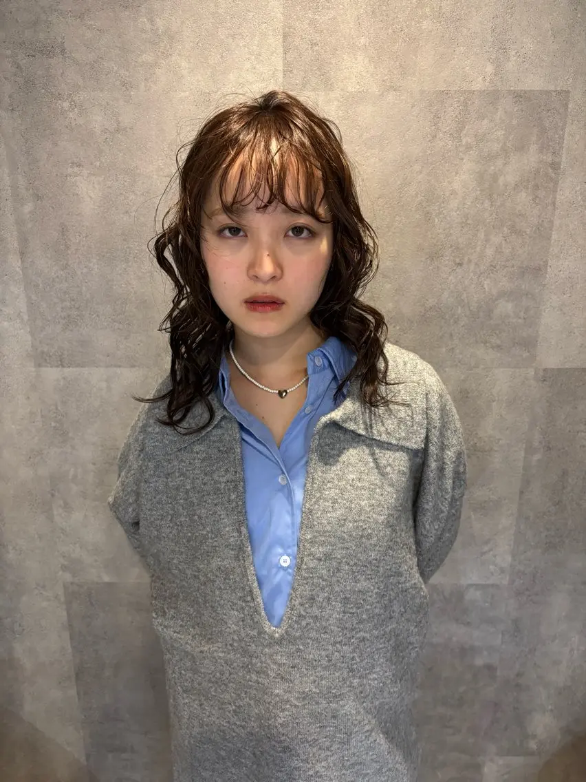 ロング カット パーマ ROCCO east / りんなのヘアスタイル