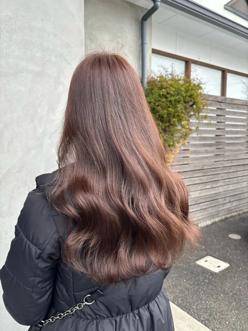 ロング カラー 石川 舞のヘアスタイル