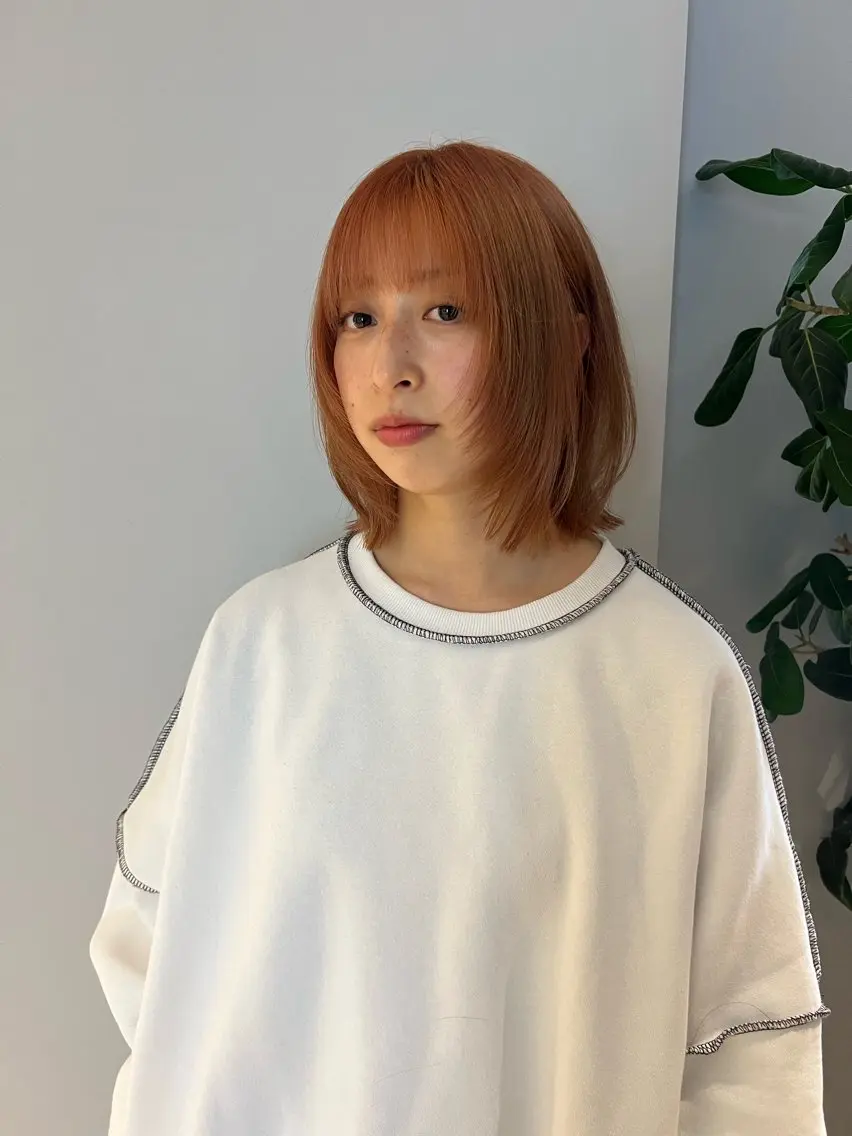 ミディアム 顔周りカット レイヤーカット HARA KOTONEのヘアスタイル