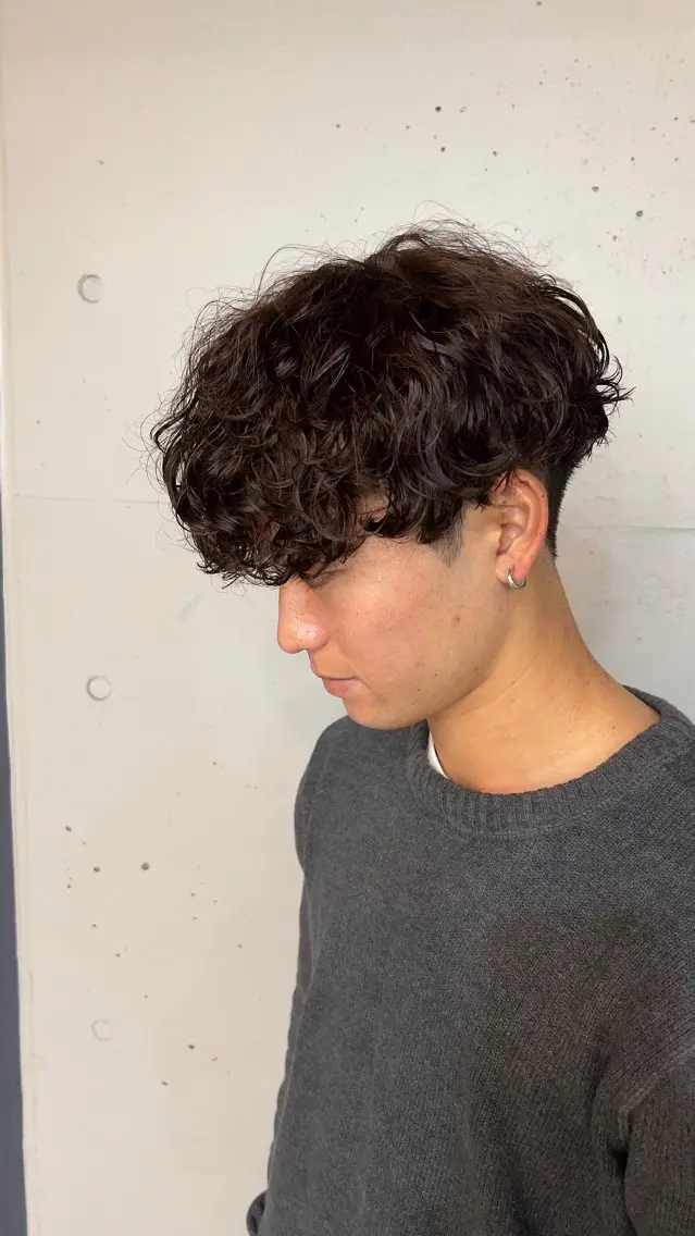パーマ メンズ カット パーマ 🔥メンズ特化🔥 永瀬椋のヘアスタイル