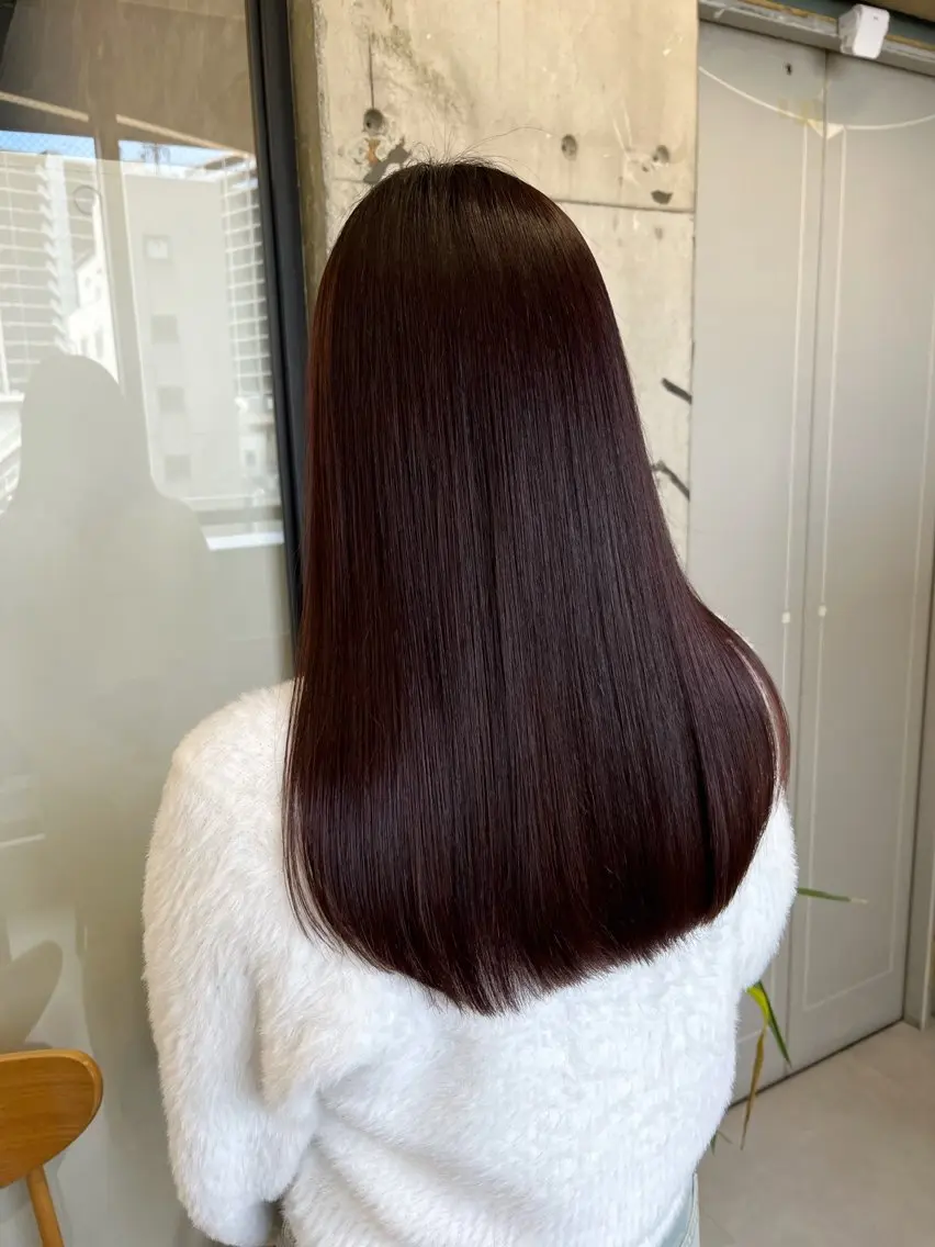 ロング カラー ラベンダーカラー ピンクカラー ピンクラベンダー トリートメント カット ヘアカラー トリートメント NUMBER 天王寺 🌼yuriのヘアスタイル