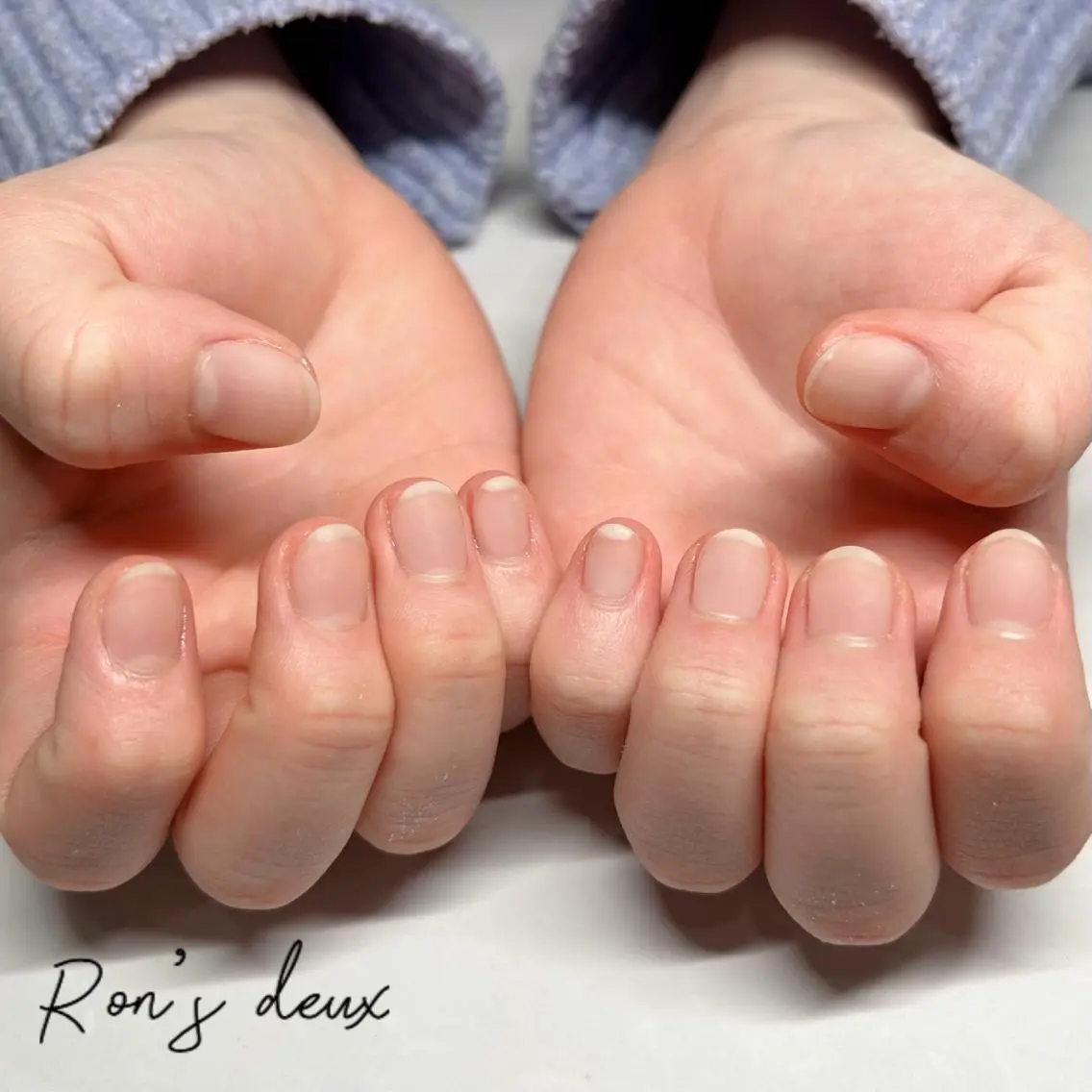 ネイル クリアネイル ジェルネイル マットネイル Ron's nail 笹岡のネイルデザイン