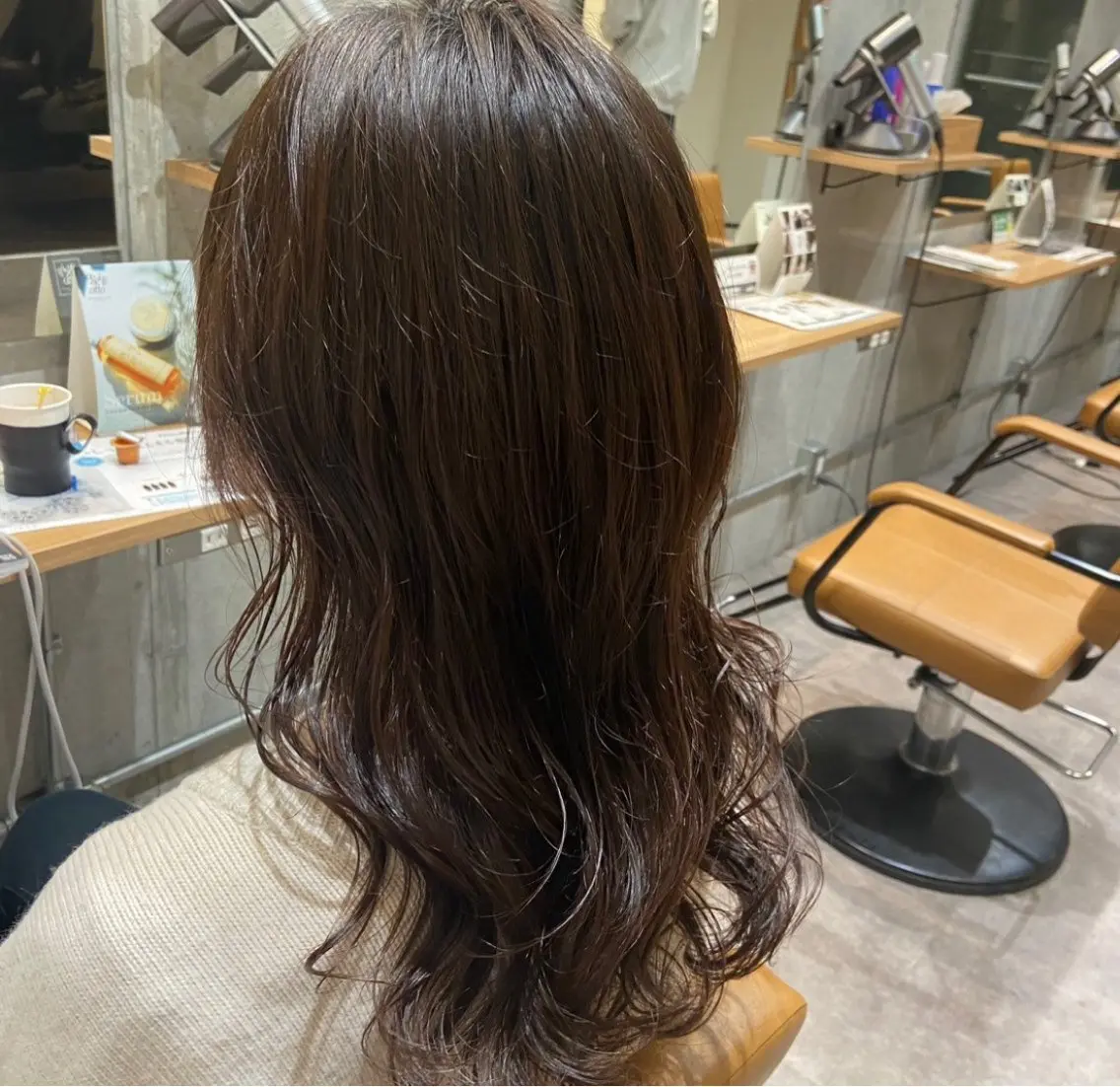 ロング パーマ デジタルパーマ 👒oikawa kaede🍃のヘアスタイル