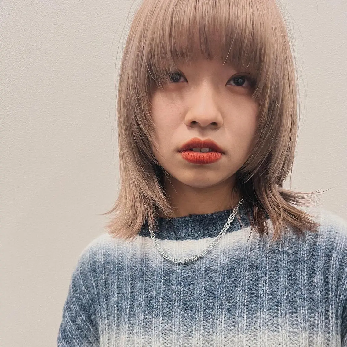 ミディアム カラー ヨシモトリョウ 髪質改善/美髪のヘアスタイル