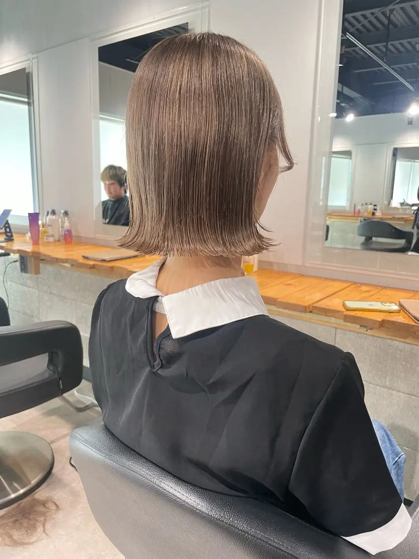 ショート カラー カット ヘアカラー 縮毛矯正 トリートメント ヘッドスパ ヘアセット 🦋ハイトーンボブ ショート🦋トシキのヘアスタイル