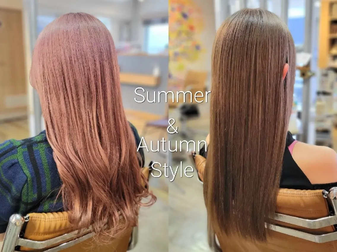 セミロング カラー ベージュカラー ブリーチ ケアブリーチ ダブルカラー ピンクカラー coii コイ【原宿/表参道】のヘアスタイル
