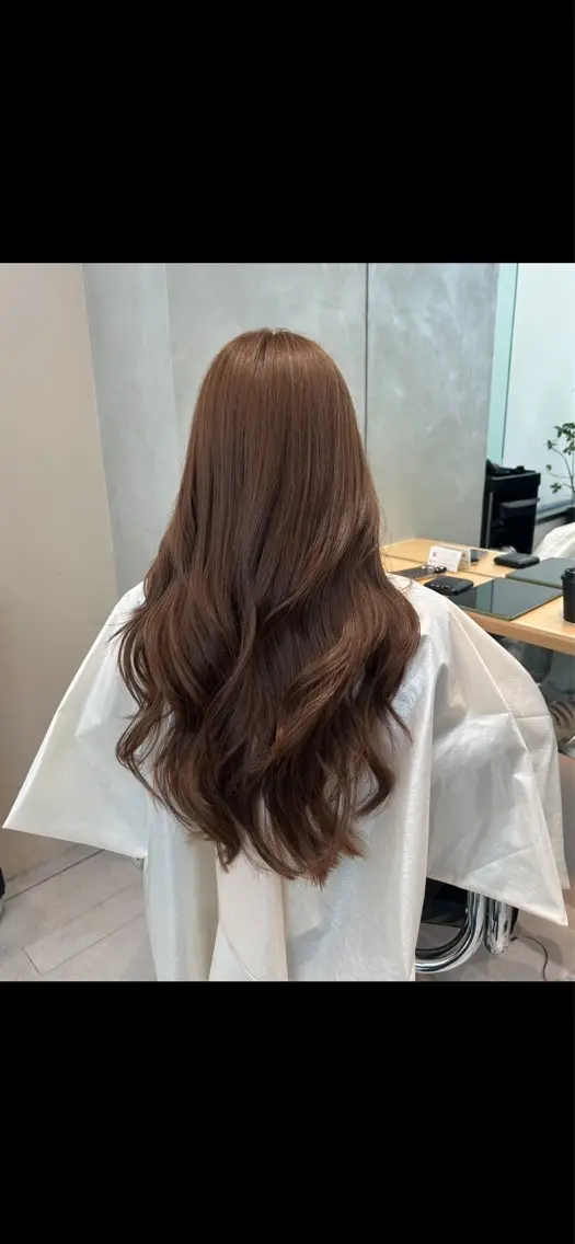 ロング カラー ヘアアレンジ カット ヘアカラー トリートメント ヘアセット yoko韓国レイヤー ワンホン/小顔ボブのヘアスタイル