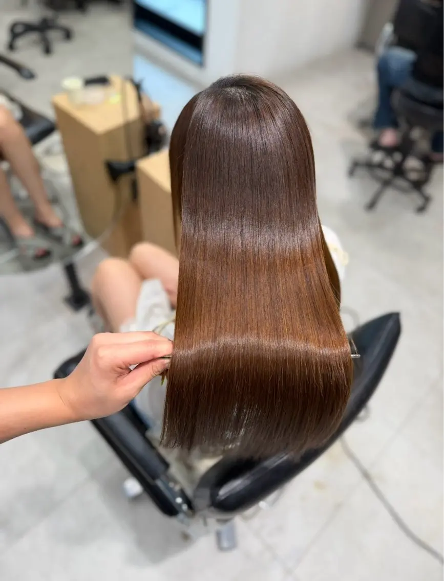 ロング 髪質改善 トリートメント 縮毛矯正 トリートメント 福岡美髪矯正 /Rinonのヘアスタイル