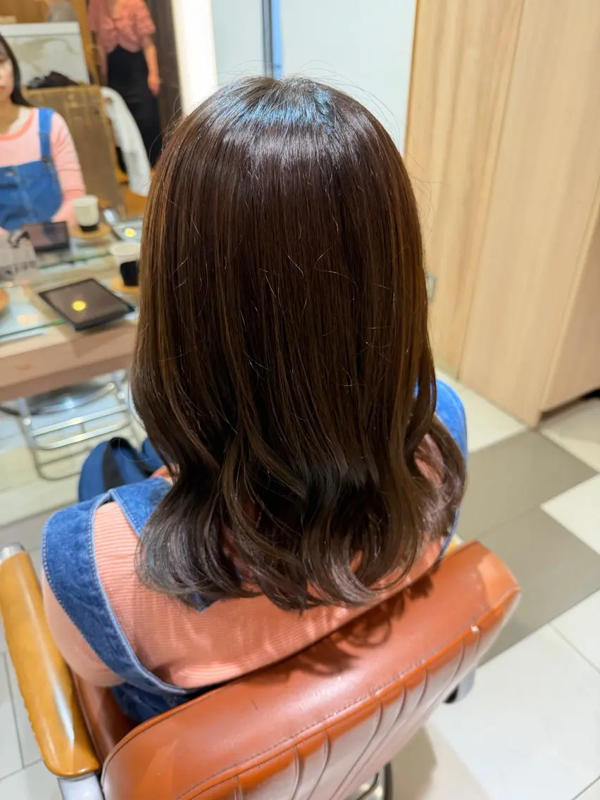 ミディアム カラー 自由が丘/まい/カラ ーモデル🎀/艶髪✨のヘアスタイル