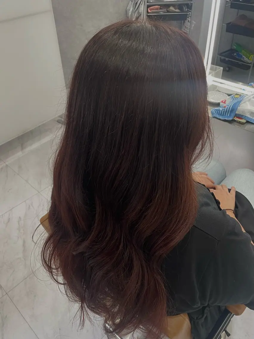 カラー ブラウンカラー ピンクカラー ayase .のヘアスタイル