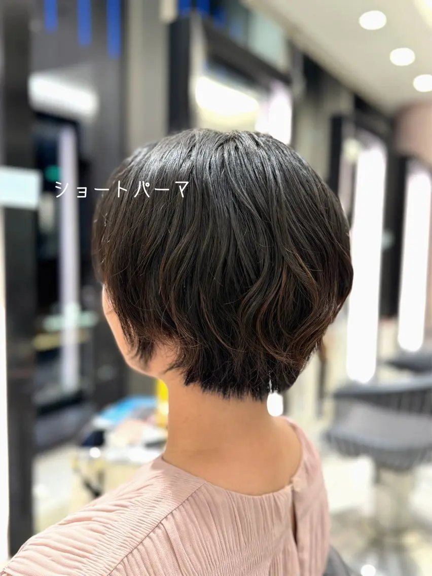 【楽々スタイリングパーマ✨】🌿似合わせショートカット✂︎＋パーマ🌿の写真