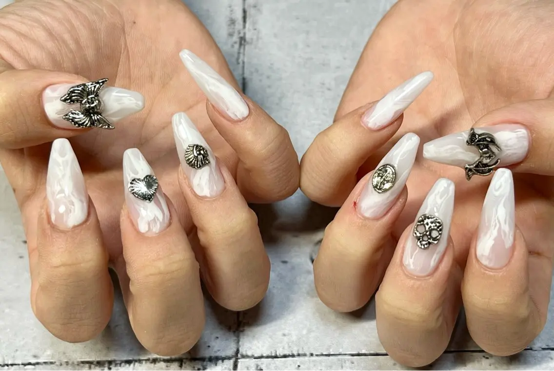 ネイル ニュアンスネイル ハンドネイル まり りぃ〜んのネイルデザイン