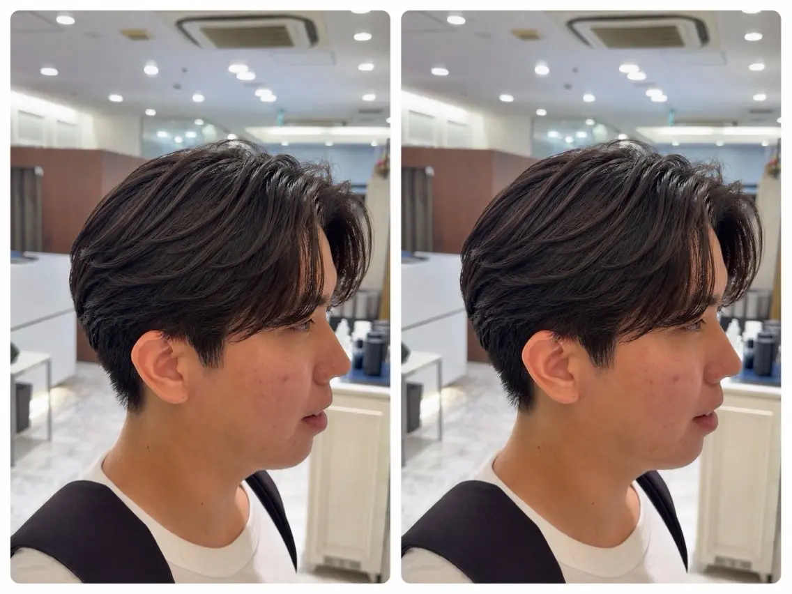 ショート メンズ カルマパーマ メンズパーマ カット パーマ トリートメント 🇬🇧メンズパーマ 特価/ren🎸のヘアスタイル