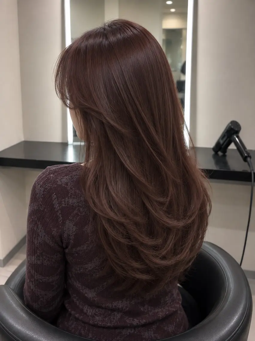 ミディアム カラー ブラウンカラー トリートメント 🌈ウルトワ水素 髪質改善naru🌈のヘアスタイル