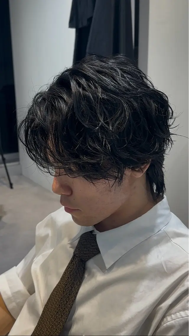 ショート パーマ ツイストスパイラルパーマ スパイラルパーマ カット パーマ 似合わせパーマ🔥 河浪 大智のヘアスタイル