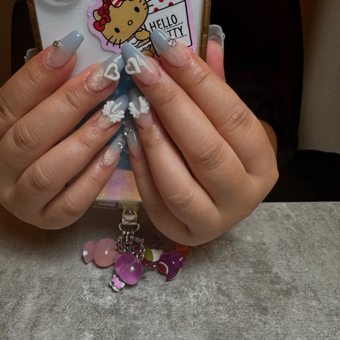 ネイル 長さ出し ハンドネイル nailsalon nuit.のネイルデザイン