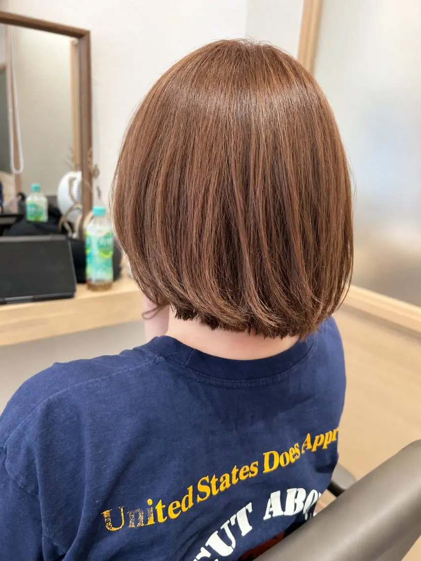 ミディアム カラー ボルドーカラー ラベンダーカラー 髪質改善 カット ヘアカラー トリートメント ヘッドスパ 久木原 ゆりのヘアスタイル