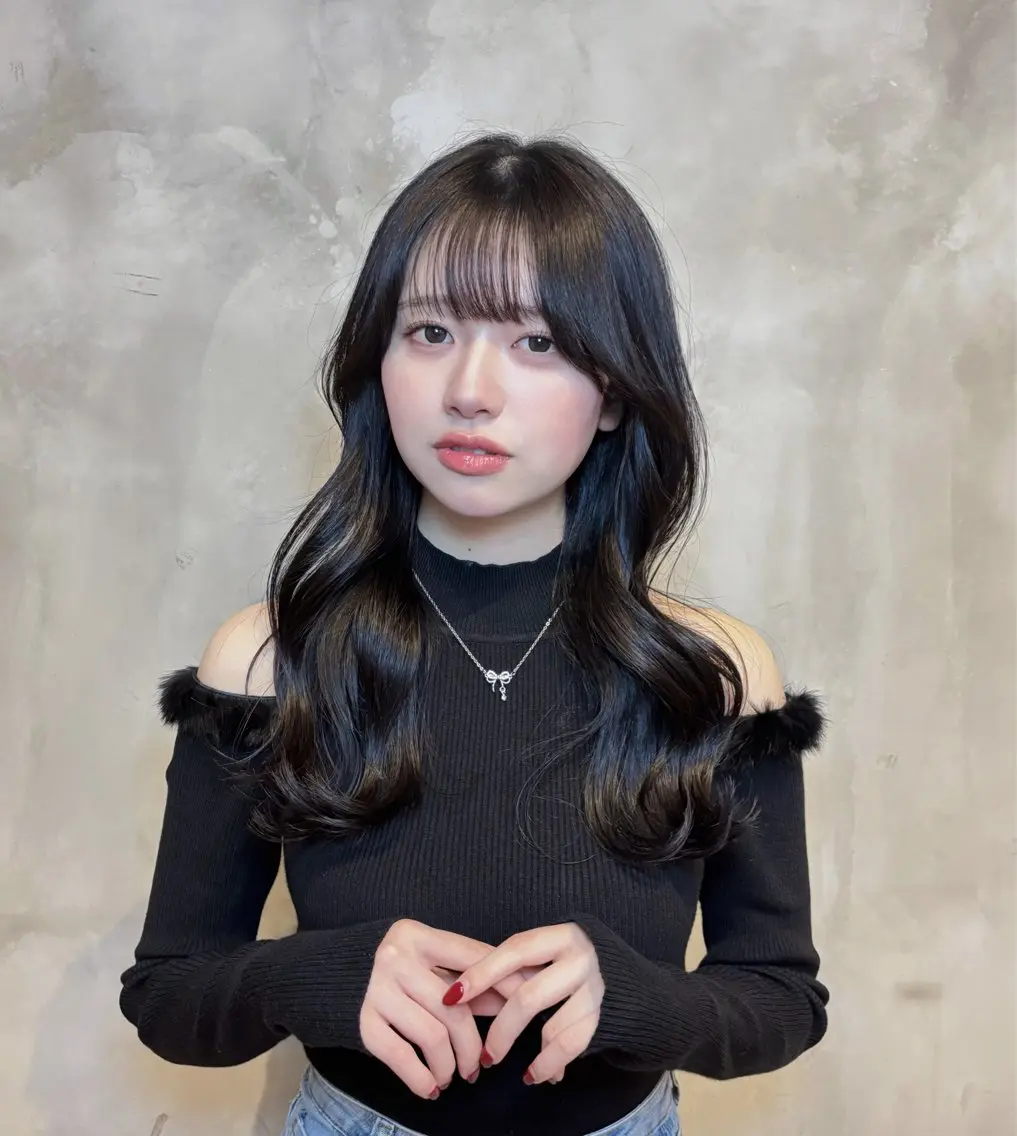ロング カラー カット ヘアカラー ❤︎韓国レイヤ ー❤︎/saraのヘアスタイル
