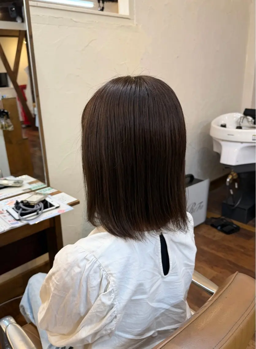 カラー ヘアカラー トリートメント 木戸 彩乃のヘアスタイル