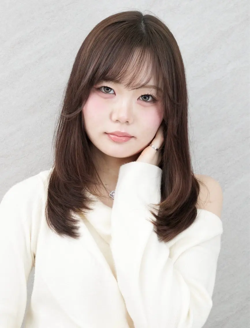 ロング 安藤 明日翔のヘアスタイル