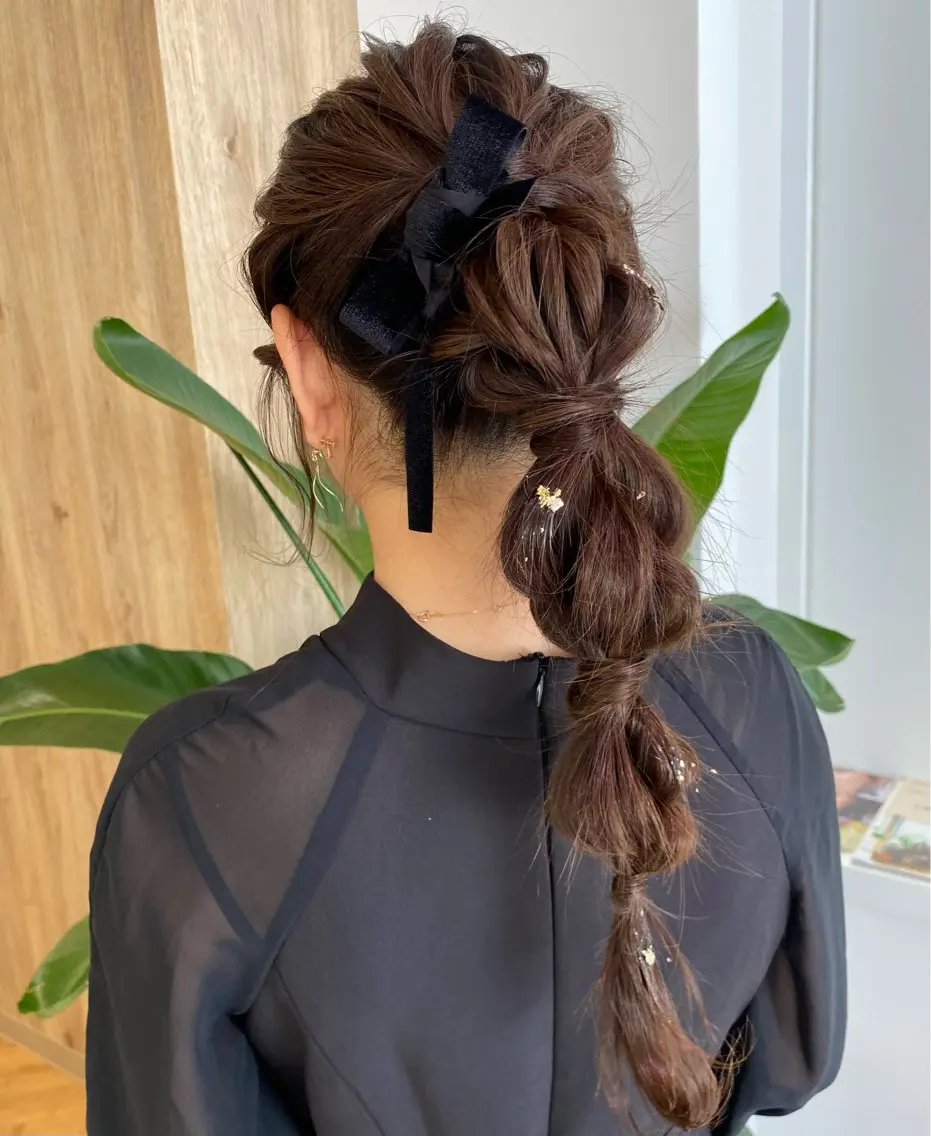 ロング ヘアセット 都筑 莉佳子のヘアスタイル