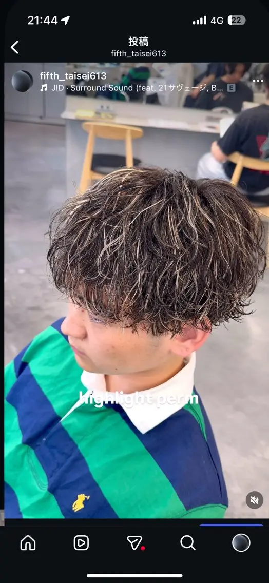 カラー パーマ メンズ カット ヘアカラー パーマ fifth 丸山太誠のヘアスタイル