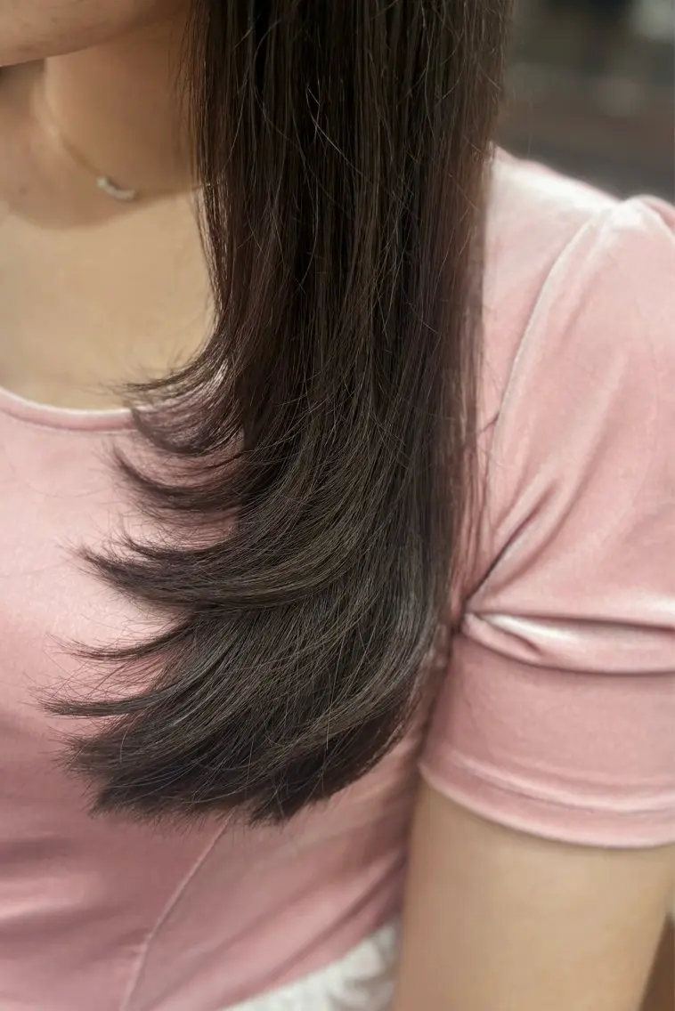 ロング カラー レイヤーカット カット ヘアカラー トリートメント 大阪梅田/ CHISAKI🎀のヘアスタイル