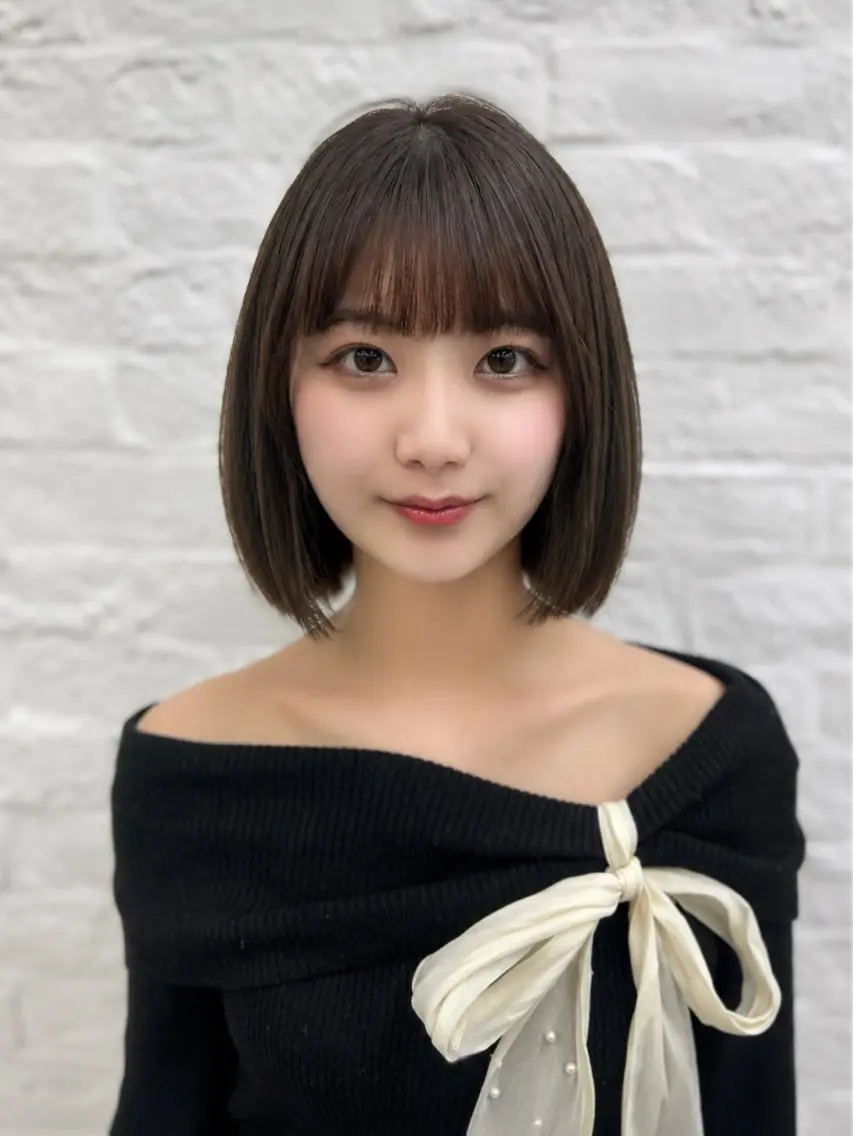ショート 韓国ヘア🇰🇷／ 艶カラー鈴木萌愛🩶のヘアスタイル