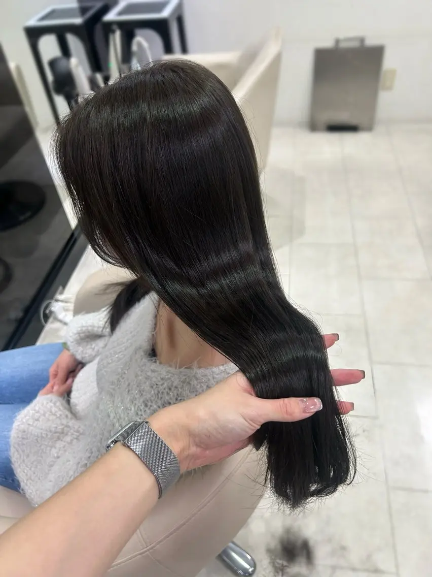 カラー カット ヘアカラー トリートメント 似合わせ透明感カラー 🤍サツキのヘアスタイル