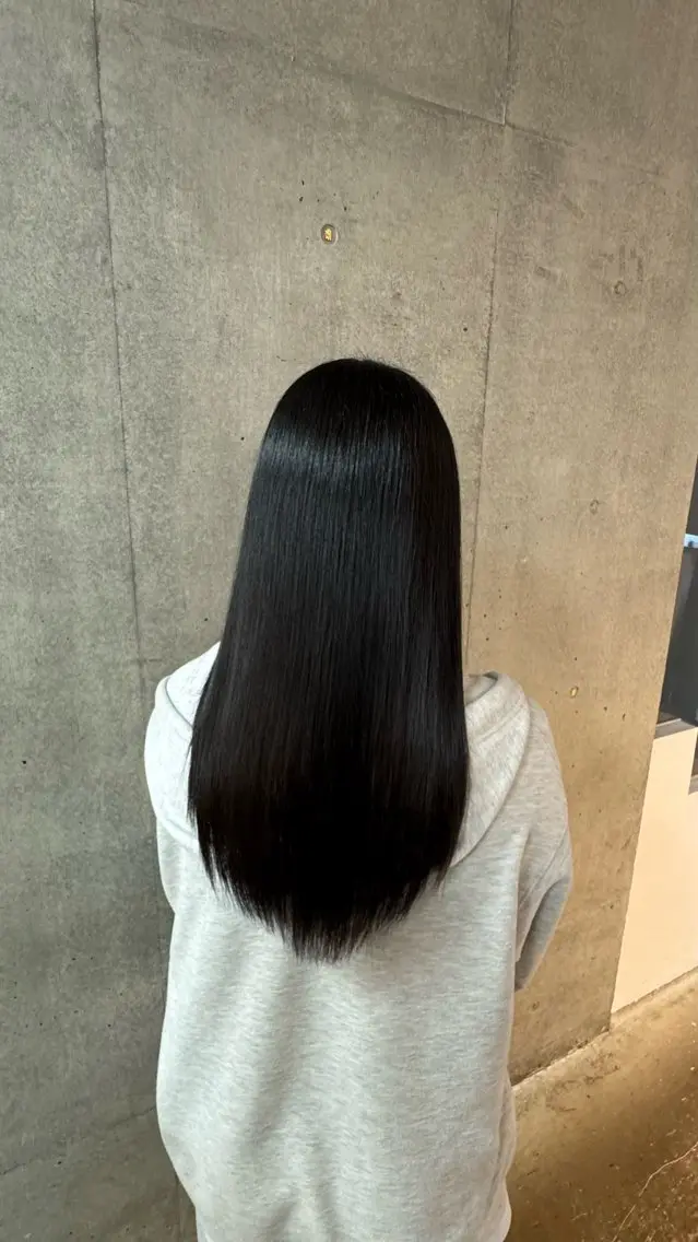 ロング 縮毛矯正 池上 龍のヘアスタイル