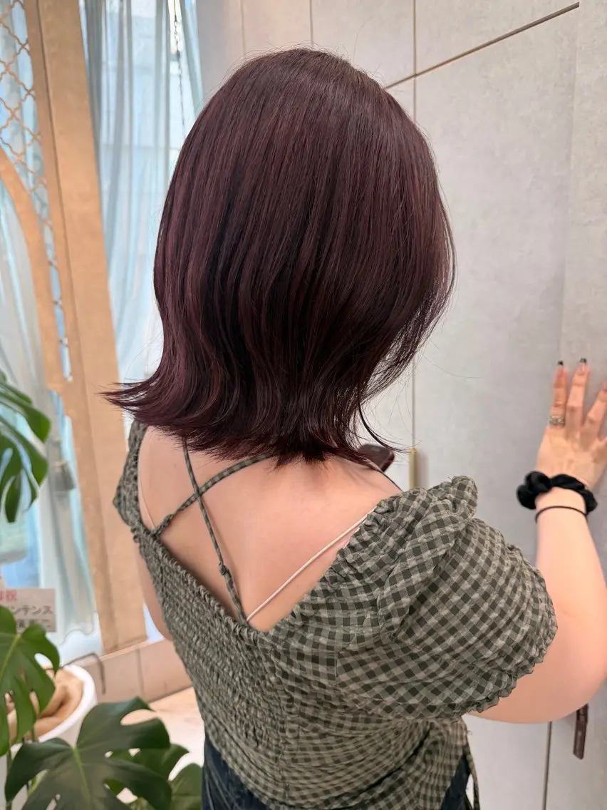 ミディアム カラー カット ヘアカラー トリートメント ハイトーン/髪質改善 honoka🌺のヘアスタイル