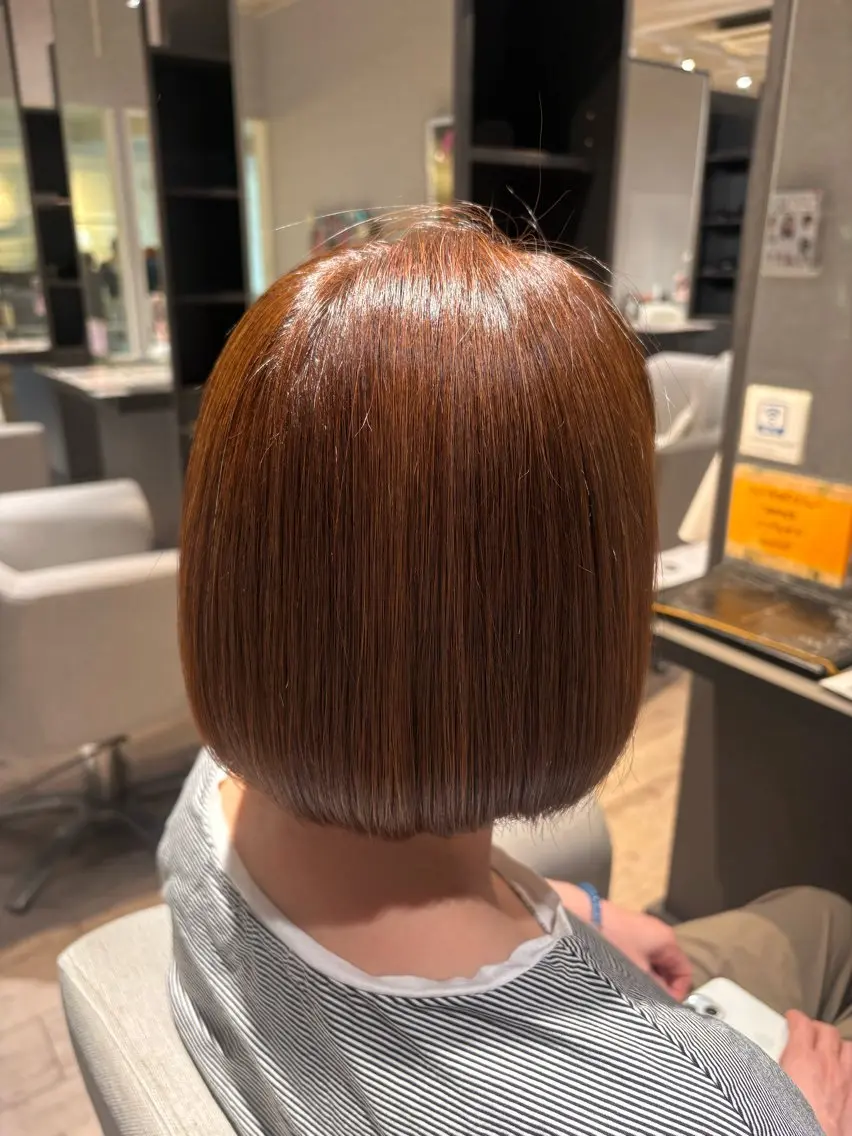 ショート ボブ カット トリートメント みやもと しんのヘアスタイル