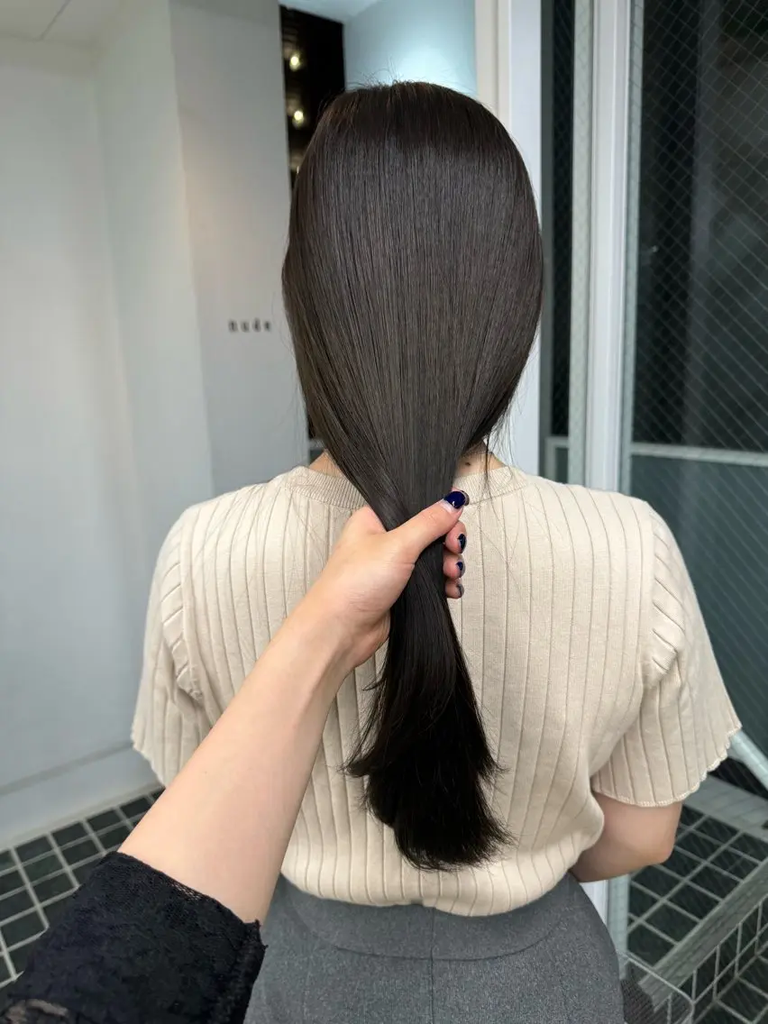 カラー ヘアカラー 透明感カラー ベージュ/mainaのヘアスタイル