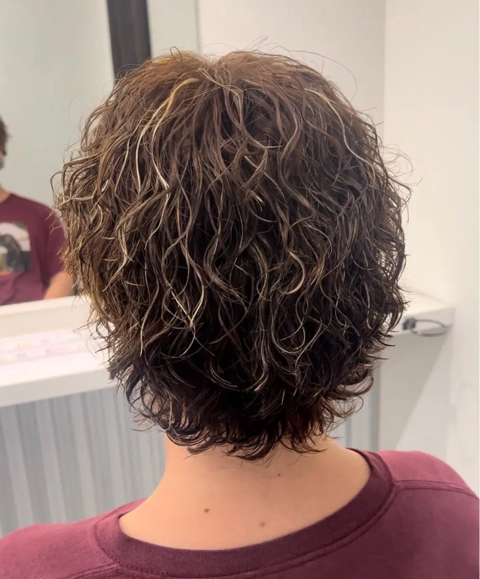 パーマ メンズ メンズメッシュ メンズパーマ スパイラルパーマ 佐々木 輝のヘアスタイル