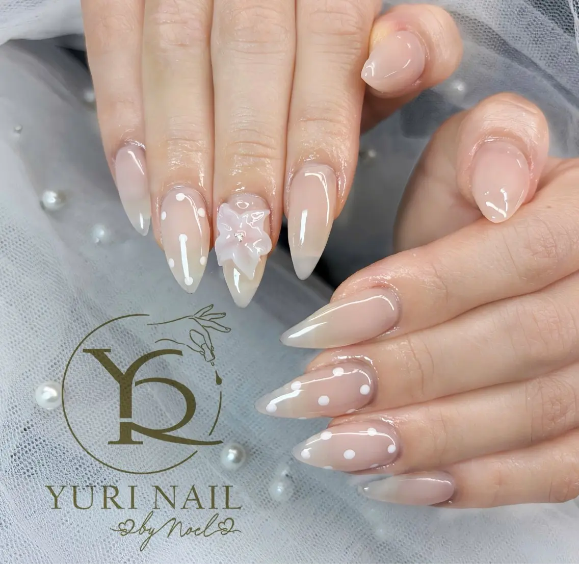 ネイル チークネイル フットネイル グラデーション 韓国ネイル 持ち込み ハンドネイル フットネイル ハンドケア YURI Nail NARITAのネイルデザイン