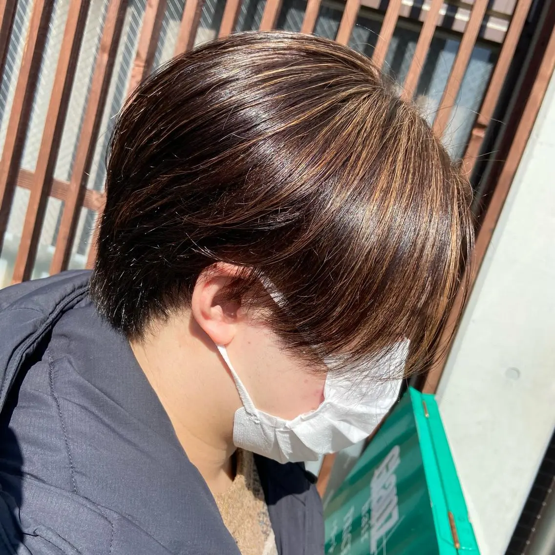 ショート カラー メンズ 💜推しインナー カラー/菊池柊真💜のヘアスタイル
