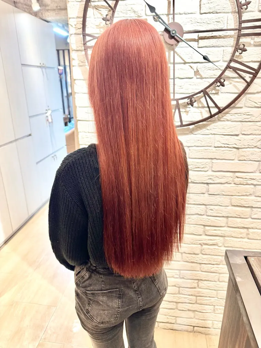 ロング カラー カット ヘアカラー 岡田怜大hair cranialのヘアスタイル