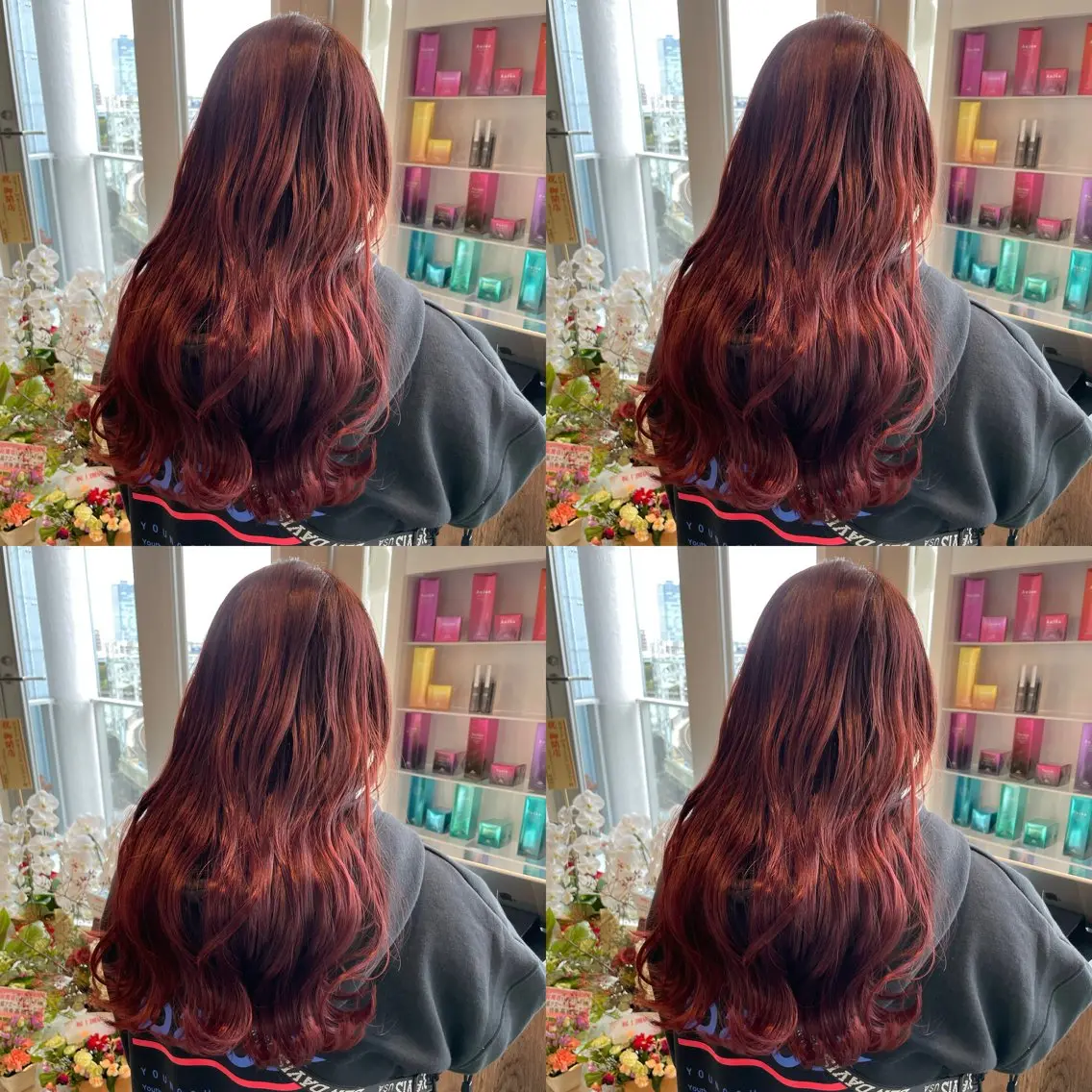セミロング カラー ヘアカラー トリートメント ✨髪質改善/ハイトー ン/艶髪高山のヘアスタイル