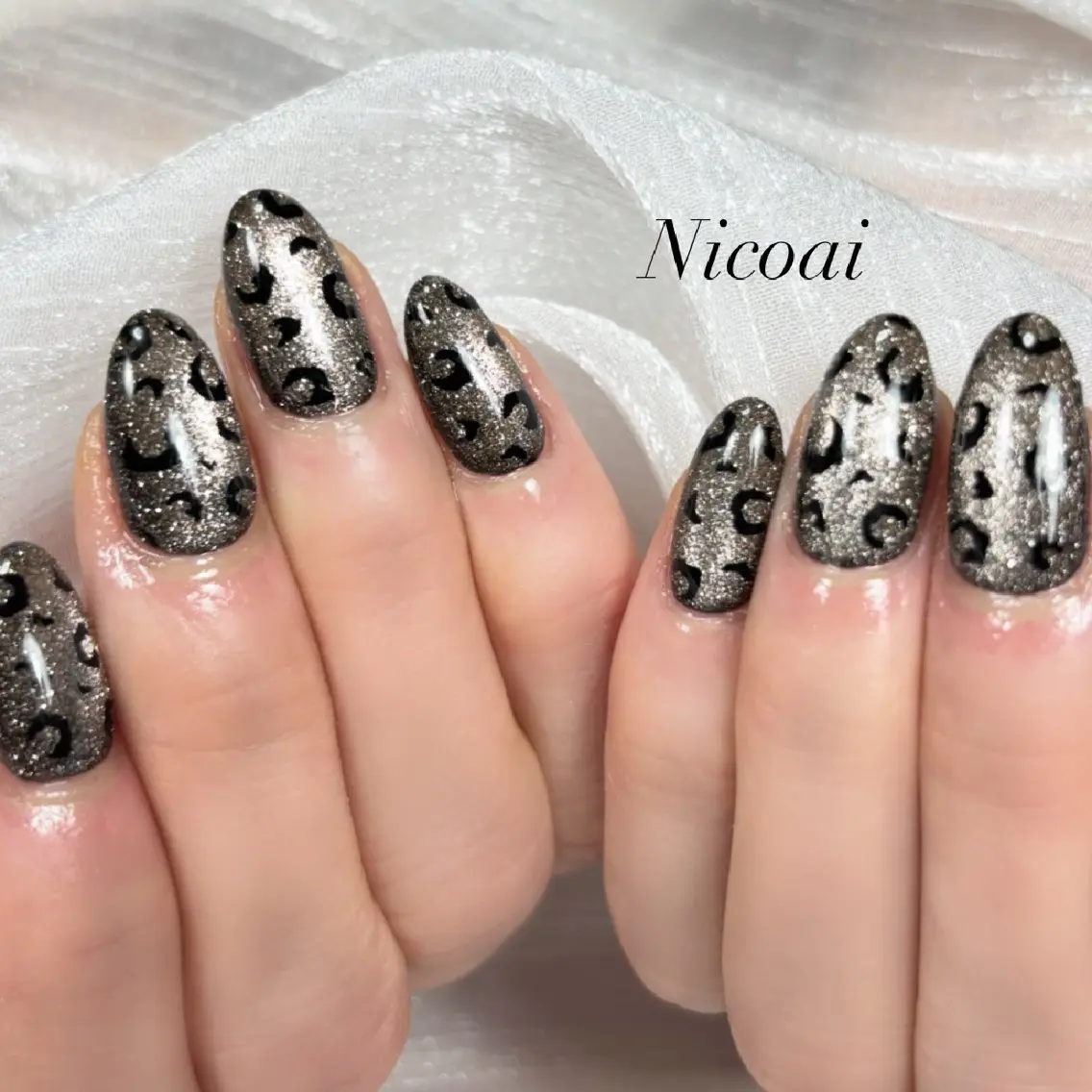 ネイル マグネットネイル 春ネイル NailSalon Nicoaiのネイルデザイン