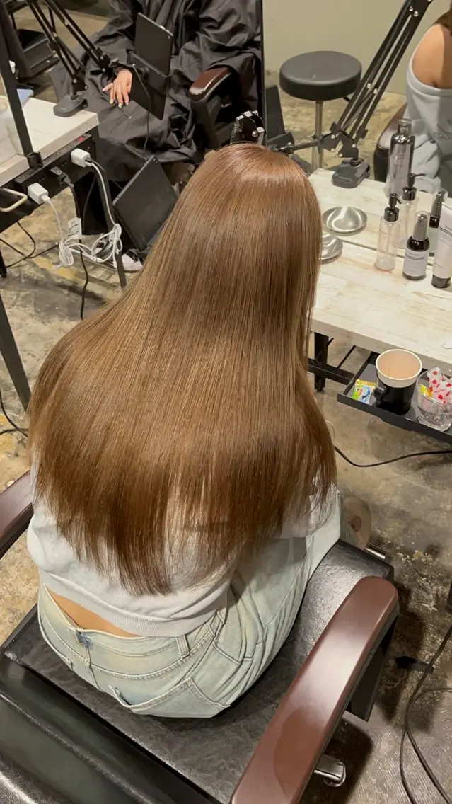 ロング 渋谷ケアブリーチ ❤️‍🔥徳田空悟のヘアスタイル