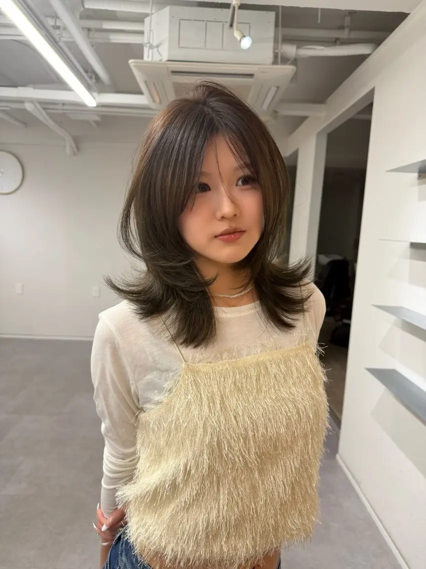 カラー ヘアカラー ひな︎/暖色 柔color🌷のヘアスタイル